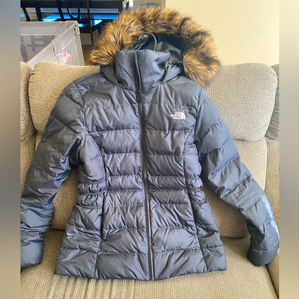 North Face women’s down filled coat